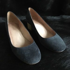 Madewell Ella Wooden Block Heel Round Toe